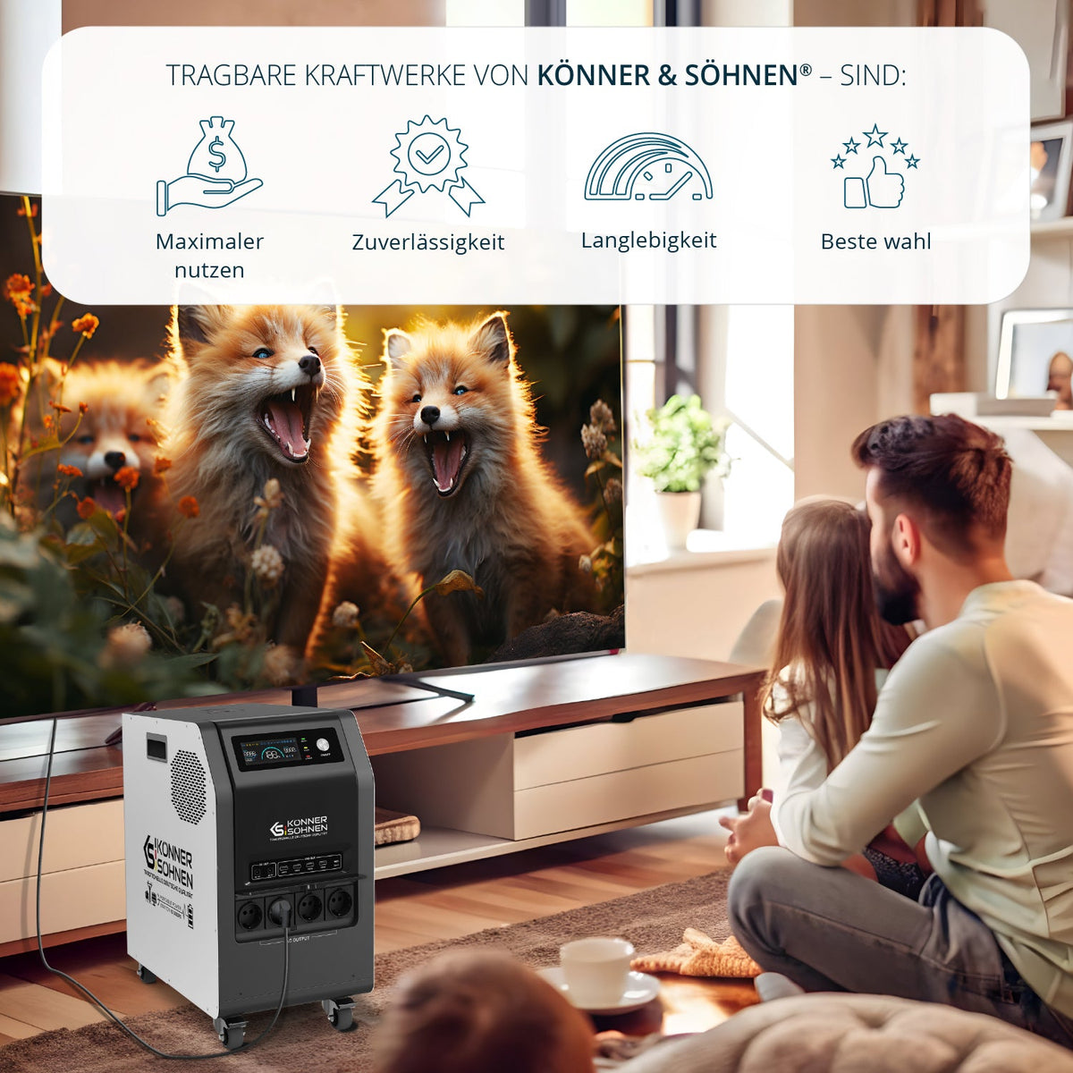 Tragbare 3-in-1-Stromstation KS 3000PS – Ansicht 13