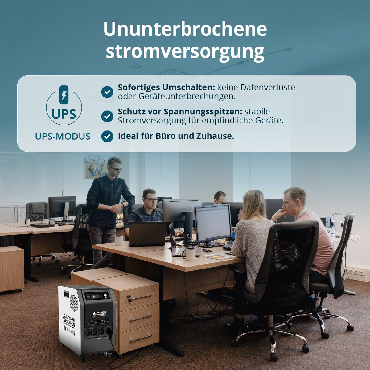 Tragbare 3-in-1-Stromstation KS 3000PS – Ansicht 8