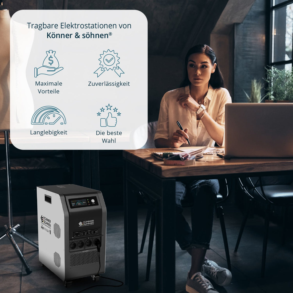 Tragbare 3-in-1-Stromstation KS 5200PS – Ansicht 14