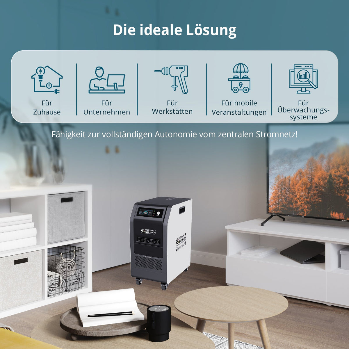 Tragbare 3-in-1-Stromstation KS 5200PS – Ansicht 3