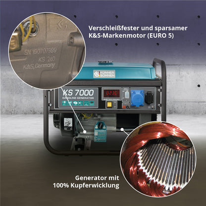 Benzin-Generator "Könner & Söhnen" KS 7000 – Ansicht 4