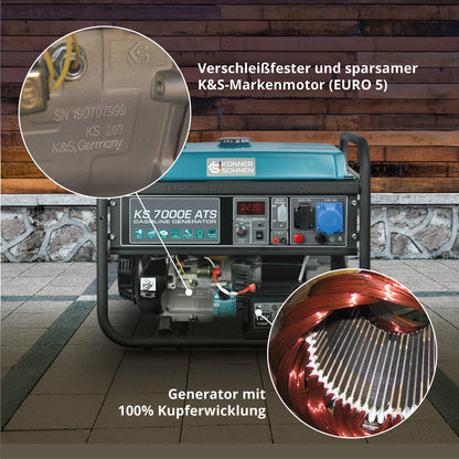 Benzin-Generator "Könner & Söhnen" KS 7000E ATS – Ansicht 5