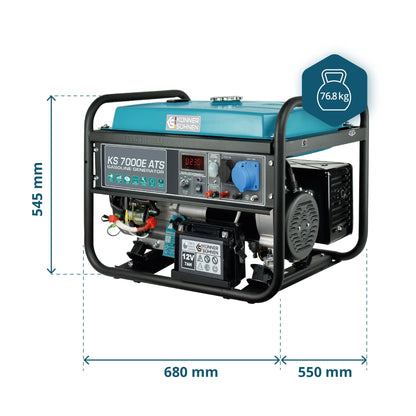 Benzin-Generator "Könner & Söhnen" KS 7000E ATS – Ansicht 7