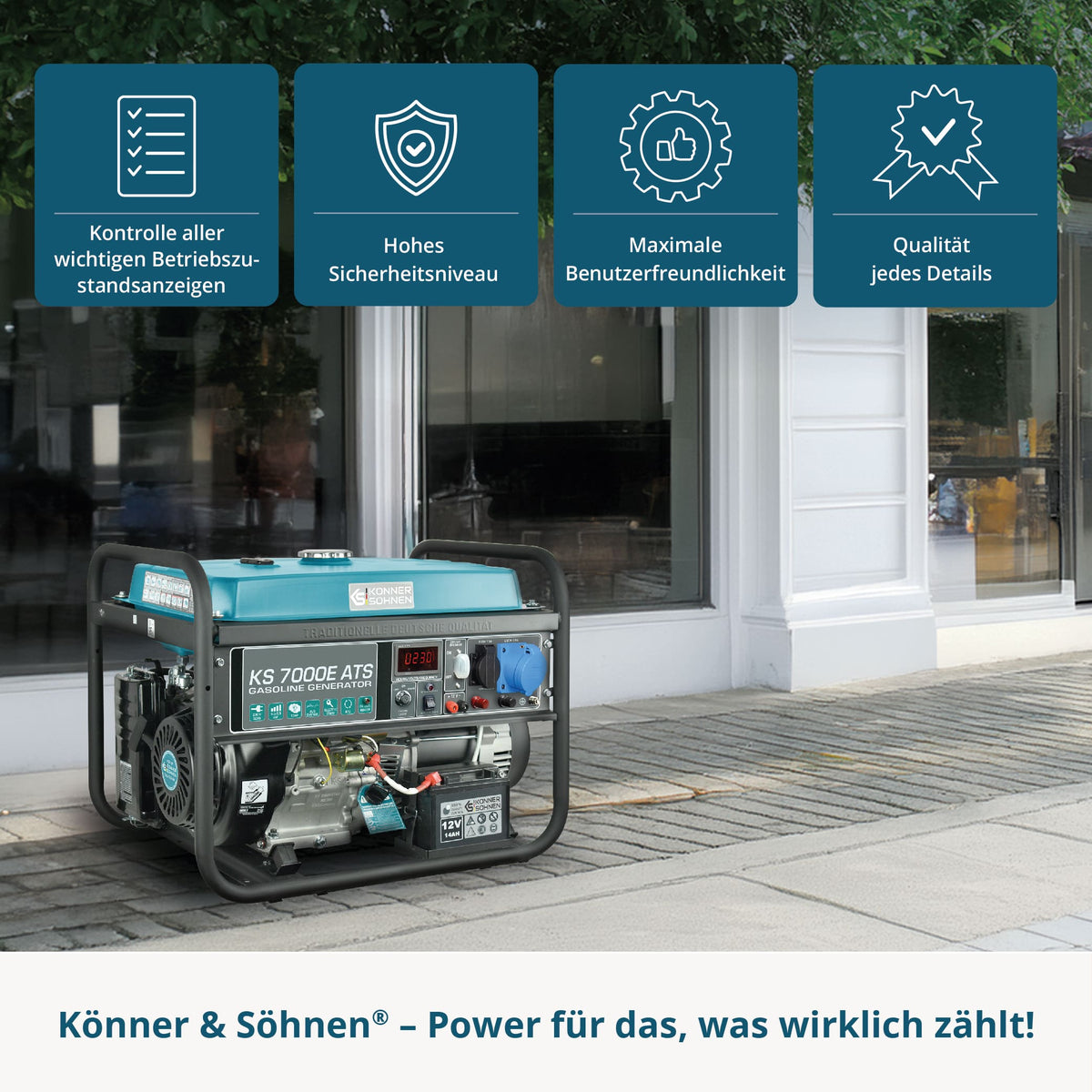 Benzin-Generator "Könner & Söhnen" KS 7000E ATS – Ansicht 8