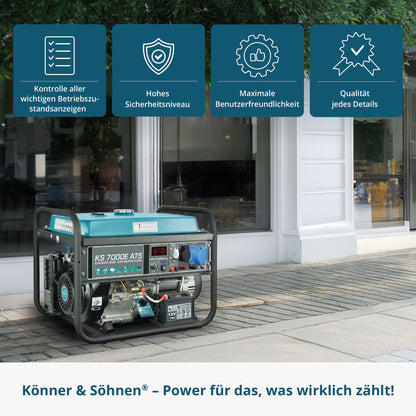 Benzin-Generator "Könner & Söhnen" KS 7000E ATS – Ansicht 8