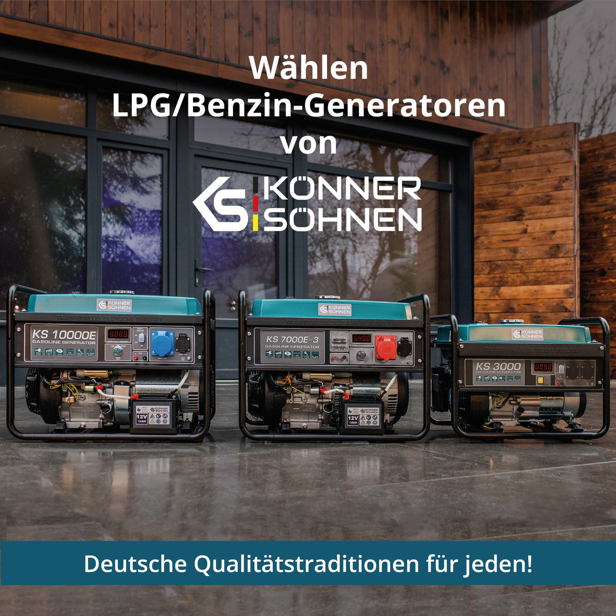 LPG/Benzin-Generator "Könner & Söhnen" KS 7000E G – Ansicht 11